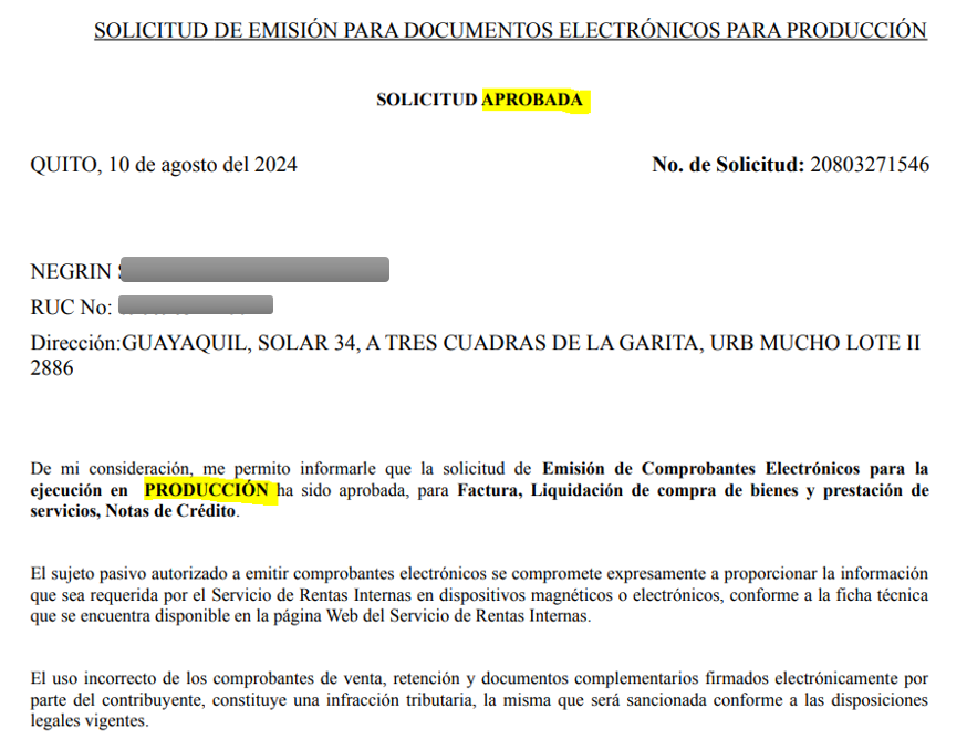 Ejemplo 1 Certificado